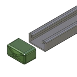 [ANC-HS01] Remate Cuadrado para Unicanal 4X2. | ANC-HS01