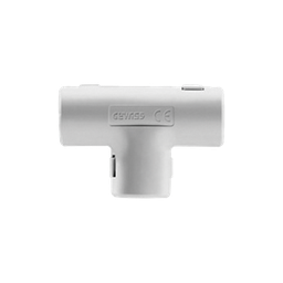 [DX-40-220] Unión en "T" para tubería rígida, recomendado para cable eléctrico, PVC Auto-extinguible, de 20 mm | DX-40-220