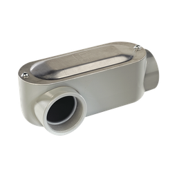 [OLR-0100C] Caja oval roscada tipo LR de 1 1/4" (31.8 mm) Incluye tapa y tornillos. | OLR-0100C