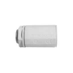 [DX-43-225] Conector de tubería rígida a caja (Racor), PVC Auto-extinguible, de 25 mm | DX-43-225