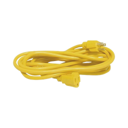 [SYS-136174] Extensión Eléctrica de Uso Rudo Aterrizada 15 metros / 127 V CA 10 A Máximo / Color Amarillo. | SYS-136174