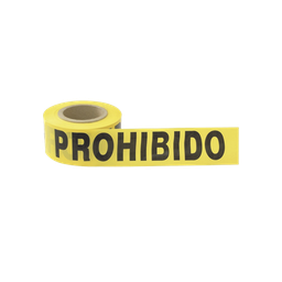 [SYS-137299] Cinta para barricada "PROHIBIDO EL PASO" de 100 m y ancho de 3". | SYS-137299