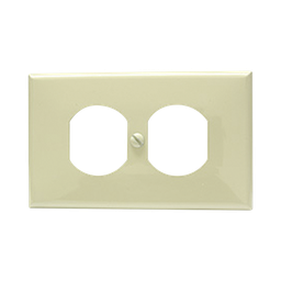 [SYS-136600] Placa de plástico para contacto dúplex color marfil. | SYS-136600