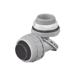 [HUB-PS1009-NGY] Conector Multi Posición de Nylon de 1" para Tubería Liquidtight Polytuff. | HUB-PS1009-NGY