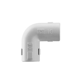 [DX-40-332] Unión en "L" (Codo) para tubería rígida, recomendado para cable eléctrico, PVC Auto-extinguible, de 32 mm | DX-40-332