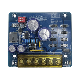 [PL-B2] Fuente tipo tarjeta con salida seleccionable en : 6 o 12  o 24 Vcc @ 1.5 A / 1 salida / requiere transformador de entrada en Vca  / capacidad de baterías / baterías no incluidas. | PL-B2