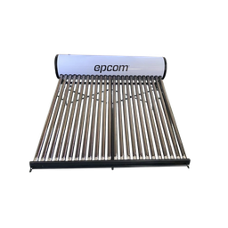 [STELPWH240] Bóiler Solar de 240L, Baja Presión con 24 Tubos de Vacío de Mayor Resistencia y Termotanque Inoxidable de Grado Alimenticio 240 L Resistentes a Granizo de Hasta 25 mm/ l, Incluye Anodo de Magnesio | STELPWH240