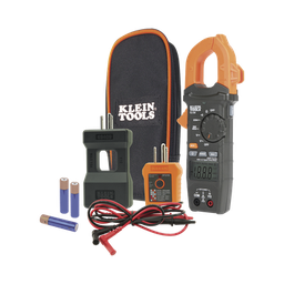 [CL-120-KIT] Kit de Amperímetro de Gancho (400A CA) con Probador de Fase y Divisor (para medir corriente sin cortar el cable). | CL-120-KIT