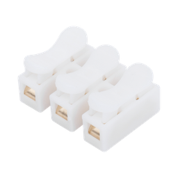 [PCON3] Conector tipo PUSH de 3 Contactos / Para una Conexión Rápida / Puentes de Cables | PCON3