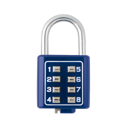 [MX2783] Candado Digital de Combinación M35 / No Requiere Llave / Combinación única integrada por 4 dígitos / Color Azul. | MX2783