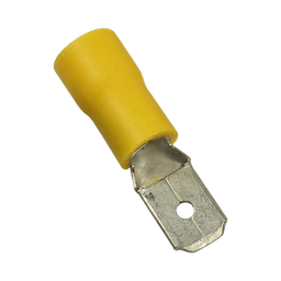 [AE55121] Terminal tipo macho aislada / 12 - 10 AWG / Amarillo / Paquete de 25 piezas. | AE55121