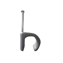 [TC-1420] Grapa para cable redondo de 14mm color gris (100pzs) (3105-00100) | TC-1420