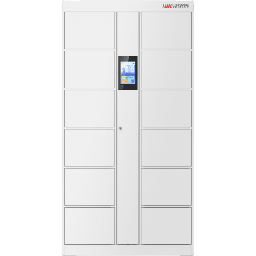 [DS-KLM28-12] Locker Inteligente de 12 Espacios con Reconocimiento Facial Incluido de 8" / MAESTRO / Uso para Visitantes y/o Empleados / Fácil Uso y Puesta en Marcha | DS-KLM28-12