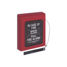 [STI-4100] Protector Con Cristal, Rómperse En Caso De Incendio Para Estaciones De Jalón, Texto En Inglés | STI-4100