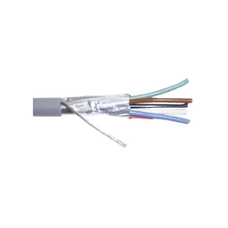 [9290] Cable Calibre 22, CMR, 6 Conductores, Blindado, 305 Metros (1000 Pies), Color Gris | 9290