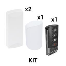 [KIT-RF-SFIRE-2] KIT Básico Sensores Inalámbricos - Incluye 2 Contactos Magnéticos, 1 PIR y 1 Llavero - Compatibles con Honeywell y PRO4GEN2 | KIT-RF-SFIRE-2
