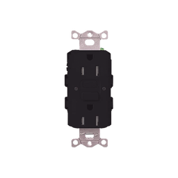 [CAR-15-GFST-BL-S] Tomacorriente 125V 15A resistente a manipulaciones, color negro. | CAR-15-GFST-BL-S