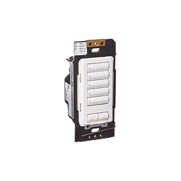 [RRDHN5BRLWH] (RadioRA2) Botonera 5 botones hibrida, requiere cable neutro para el control del circuito. | RRDHN5BRLWH