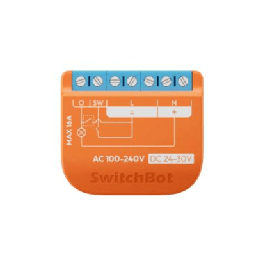 [SWITCHBOTRELSW1PM] Switch Relevador Inteligente conectividad inalambrica Wifi y BLE / Medición de Consumo / Control de Encendido Apagado / Compatible con asistentes de voz / Dimensiones 42x36x16 mm | SWITCHBOTRELSW1PM