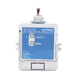 [LMJ16RDVB] (RadioRA2) Relay control de iluminación, carga 16A, 120/277V, compatible con RadioRA2, RA2Select y RR3. | LMJ16RDVB