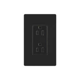 [CAR15BLS] Tomacorriente, receptaculo convencional 120V, 15A, color negro. | CAR15BLS