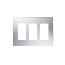 [CW3SS] Tapa Color Metalico para interruptor o dimmer Lutron, 3 gang, limpio y moderno | CW3SS