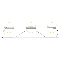 [RIELRETRACURTAIN] Riel Ajustable Cortinas Motorizadas / 2.3-4 m Ajustable / 20 Kg Capacidad / Movelite WF + Elatio Compatible / Instalación Techo / DIY / Smart Home | RIELRETRACURTAIN