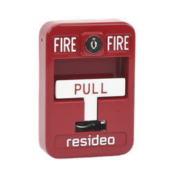 [5140-MPS1] Estación de jalón convencional de acción simple color roja con cerradura | 5140-MPS1