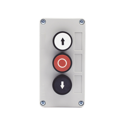 [XBS-SW-02] Botonera Triple Para Barreras Vehiculares, Operadores Corredizos y Abatibles. | XBS-SW-02