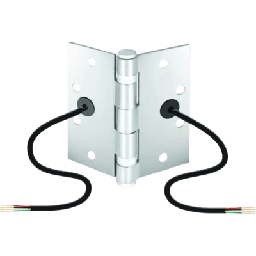 [SD-H412] Bisagra de Transferencia Eléctrica SD-H412 / 12-24 VAC/VDC / 4 Hilos 28AWG / Acero Resistente a Vandalismo / Transferencia de Energía y Datos / Reemplazo de Bisagra Estándar | SD-H412