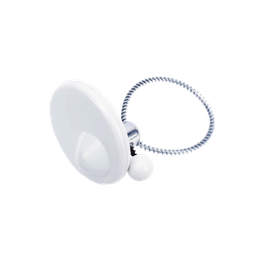 [B004AM] Paquete de 100 Tags AM Para Botellas, Color Gris Claro | B004AM