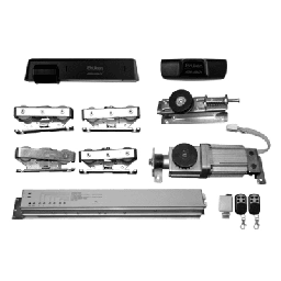 [MX67222] Sistema para automatización de puerta deslizable, Para puerta de hasta 150 KG, Color negro | MX67222