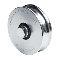 [1150-5040-001] Rueda de 10 cm SIN Soporte / Soporta hasta 425 kg / Canal Tipo "U" | 1150-5040-001