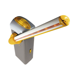 [KT-GARD4-LED] Kit de barrera GARD 4 con mástil Italiano / Izquierda y derecha configurable en campo / Incluye Iluminación LED Rojo/Verde / Pluma de 3.75 m / Cúpula con iluminación LED / Resorte Rojo CAME | KT-GARD4-LED