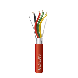 [4607-1004] Carrete de 305 Metros (1000 Pies) de Alambre / 4 x 16 AWG / Blindado / Plenum / Tipo FPLP / Color Rojo / Para Aplicaciones en Sistemas de Detección de Incendio y Sistemas de Evacuación | 4607-1004