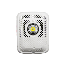 [SPSWLED] Bocina con Lámpara Estroboscópica, Montaje en Pared, Color Rojo, Nuevo Diseño Moderno y Elegante y Menor Consumo de Corriente | SPSWLED