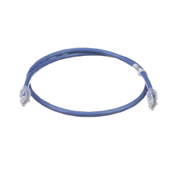 [UTP6AX1BU] Cable de Parcheo UTP, Cat6A, 24 AWG, CM, Color Azul, 0.3 Metros (1 Pie) | UTP6AX1BU