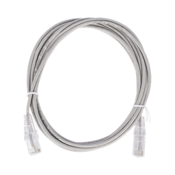 [LP-UT6-200-GY28] Cable de Parcheo Slim UTP Cat6 - 2 Metros (6.56 Pies) Gris Diámetro Reducido (28 AWG) | LP-UT6-200-GY28