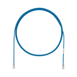 [UTP28X7BU] Cable de Parcheo UTP Cat6A, CM/LSZH, Diámetro Reducido (28AWG), Color Azul, 2.13 Metros (7 Pies) | UTP28X7BU