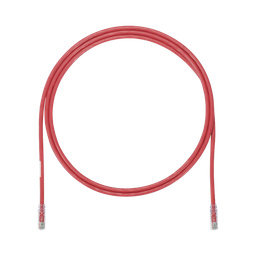 [UTP6AX5RD] Cable de Parcheo UTP, Cat6A, 24 AWG, CM, Color Rojo, 1.52 Metros (5 Pies) | UTP6AX5RD