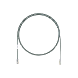 [UTP28X5GY] Cable de Parcheo UTP Cat6A, CM/LSZH, Diámetro Reducido (28AWG), Color Gris, 1.52 Metros (5 Pies) | UTP28X5GY