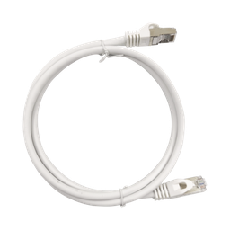 [LP-STP6A050WH] Patch Cord Cat6A 10G Blindado 0.5 Metros (1.64 Pies) Blanco | LP-STP6A050WH