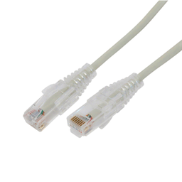 [LP-UT6A-05-GY28] Cable de Parcheo Slim UTP Cat6A - 0.5 Metros (1.64 Pies) Gris, Diámetro Reducido (28 AWG) | LP-UT6A-05-GY28