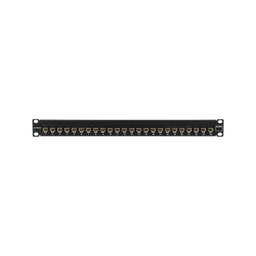 [UP5-F1-24L-RS] Patch Panel Ultramax. UTP, Precargado con Jacks Cat5e, 24 Puertos, Plano, 1U | UP5-F1-24L-RS