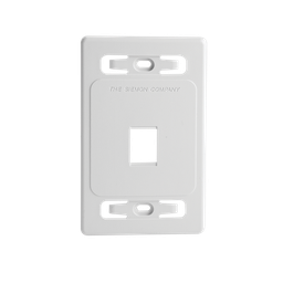 [MX-FP-S-01-02B] Placa de Pared Modular MAX, de 1 Salida, Color Blanco, Version Bulk (Sin Empaque Individual) | MX-FP-S-01-02B