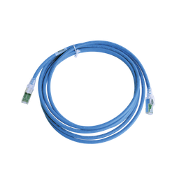 [ZM6A-S10-06B] Patch Cord Z-MAX Cat6A S/FTP, CM/LS0H, 3.05 Metros (10 Pies), Color Azul, Versión Bulk (Sin Empaque Individual) | ZM6A-S10-06B