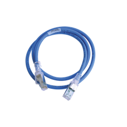 [ZM6A-S03-06B] Patch Cord Z-MAX Cat6A S/FTP, CM/LS0H, 0.91 Metros (3 Pies), Color Azul, Versión Bulk (Sin Empaque Individual) | ZM6A-S03-06B