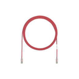 [UTP28SP5RD] Cable de Parcheo TX6, UTP Cat6, Diámetro Reducido (28AWG), Color Rojo, 1.52 Metros (5 Pies) | UTP28SP5RD
