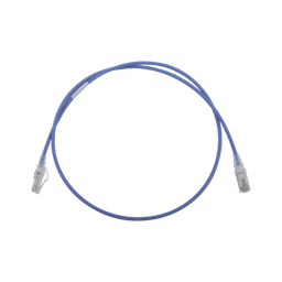 [MC6-03-0628] Patch Cord MC6 Modular Cat6 UTP, CM/LS0H, 0.91 Metros (3 Pies), Color Azul, Diámetro Reducido (28AWG) | MC6-03-0628