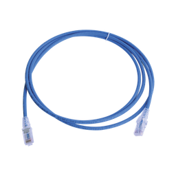 [MC6-07-06B] Patch Cord MC6 Modular Cat6 UTP, CM/LS0H, 2.13 Metros (7 Pies), Color Azul, Versión Bulk (Sin Empaque Individual) | MC6-07-06B